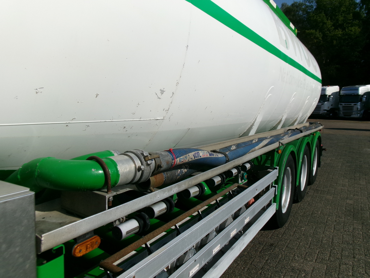 Naczepa cysterna dla transportowania paliwa Feldbinder Fuel tank alu 42 m3 / / 6 comp + pump: zdjęcie 7