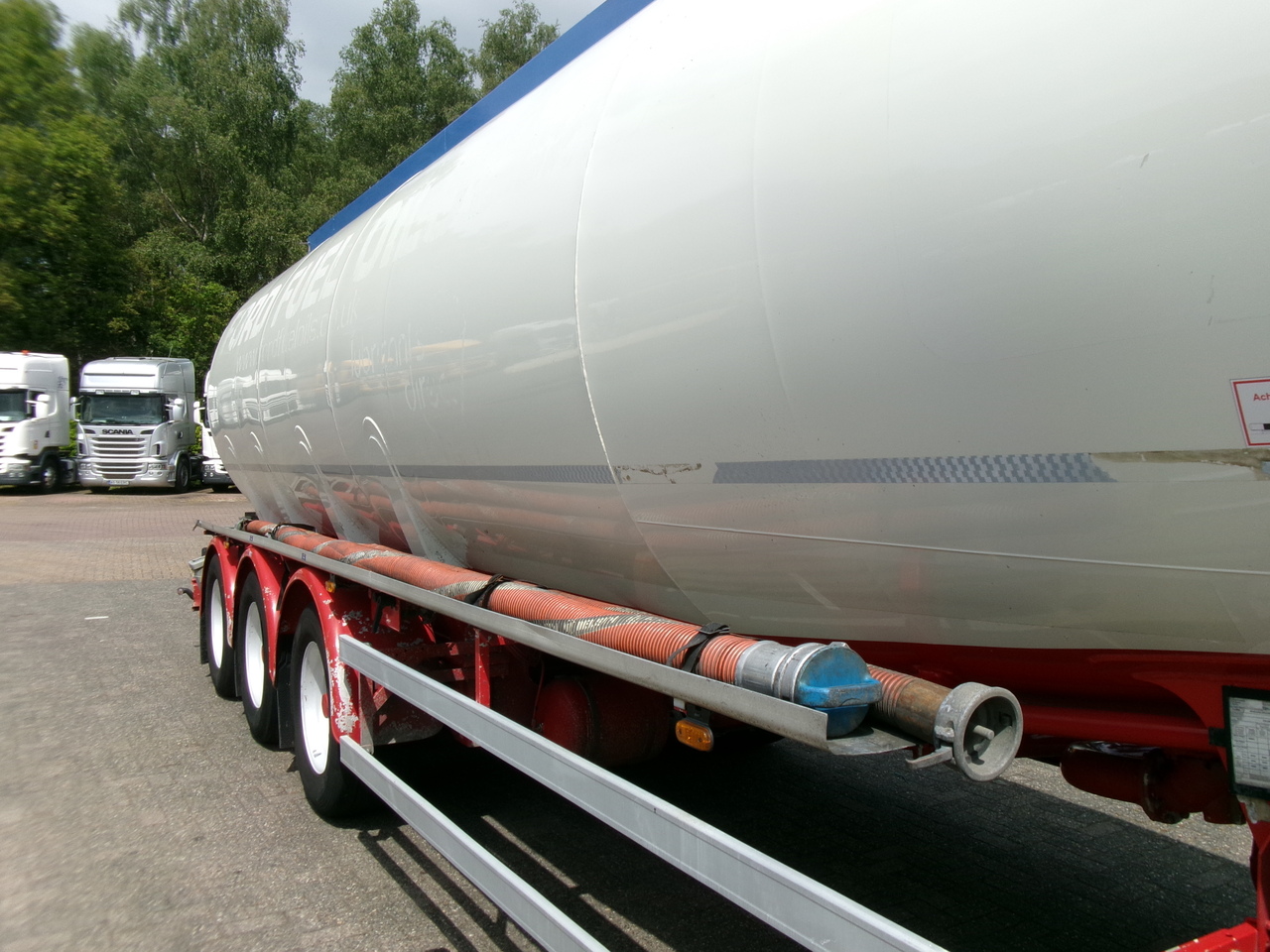 Naczepa cysterna dla transportowania paliwa Feldbinder Fuel tank alu 44.6 m3 + pump: zdjęcie 7