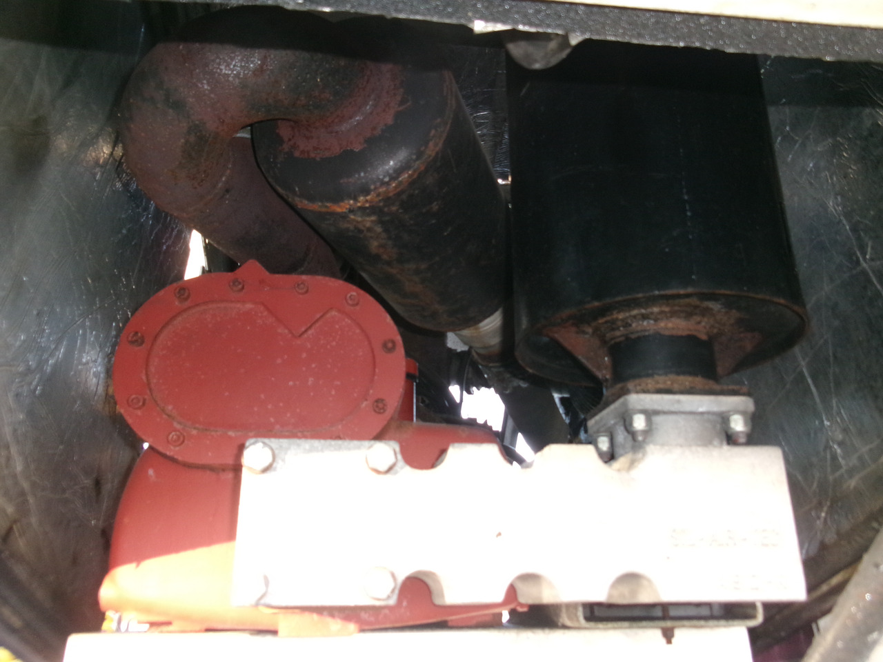 Naczepa cysterna dla transportowania mąki Feldbinder Powder tank alu 42 m3 (tipping) + engine/compressor: zdjęcie 21