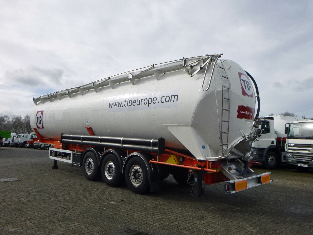 Naczepa cysterna dla transportowania mąki Feldbinder Powder tank alu 63 m3 / 1 comp: zdjęcie 3