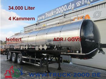 Naczepa cysterna dla transportowania mleka GoFa*Chemie*34.000L.*V2A*ADR/ GGVS*Isoliert: zdjęcie 1