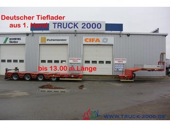 Naczepa niskopodwoziowa dla transportowania ciężkiego sprzętu Goldhofer STZ-L 4-34 Länge bis 13m Twist Lock Lift Lenk: zdjęcie 1