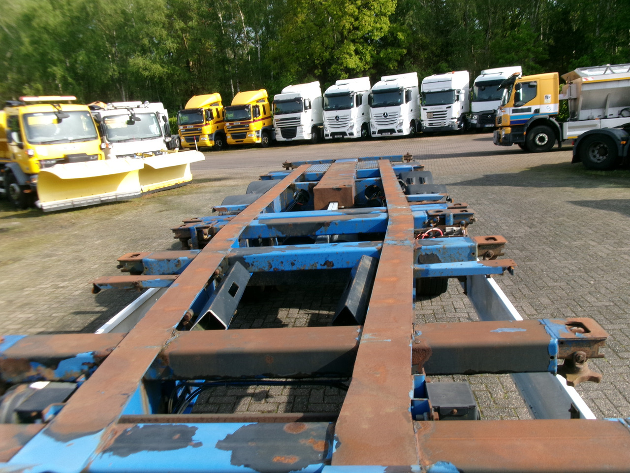 Naczepa kontenerowiec/ System wymienny Krone 3-axle container trailer 20-30-40-45 ft SDC27: zdjęcie 11