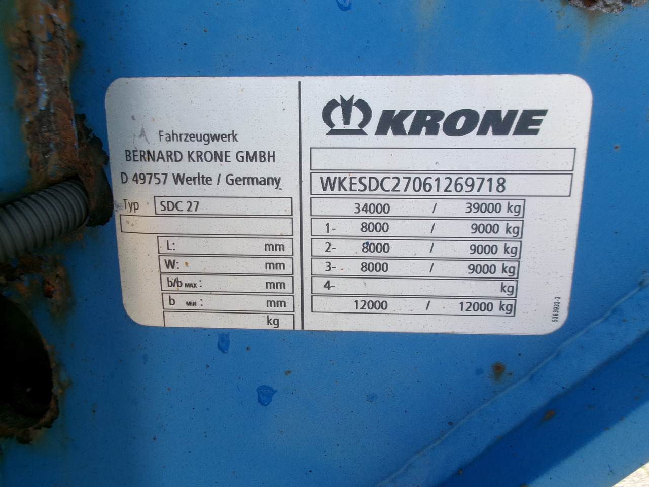 Naczepa kontenerowiec/ System wymienny Krone 3-axle container trailer 20-30-40-45 ft SDC27: zdjęcie 17