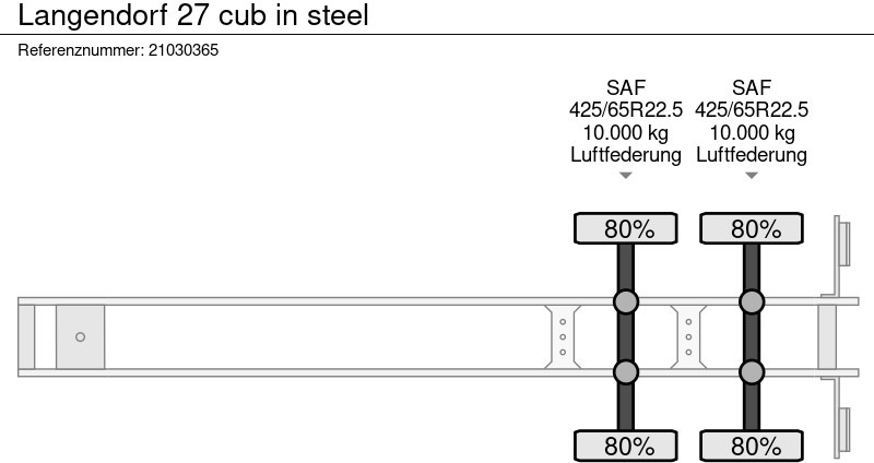 Naczepa wywrotka Langendorf 27 cub in steel: zdjęcie 10