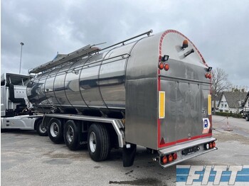 Naczepa cysterna dla transportowania mleka Magyar 3 ass gestuurde RMO tank oplegger, RVS ISO, 34.000 Liter: zdjęcie 1