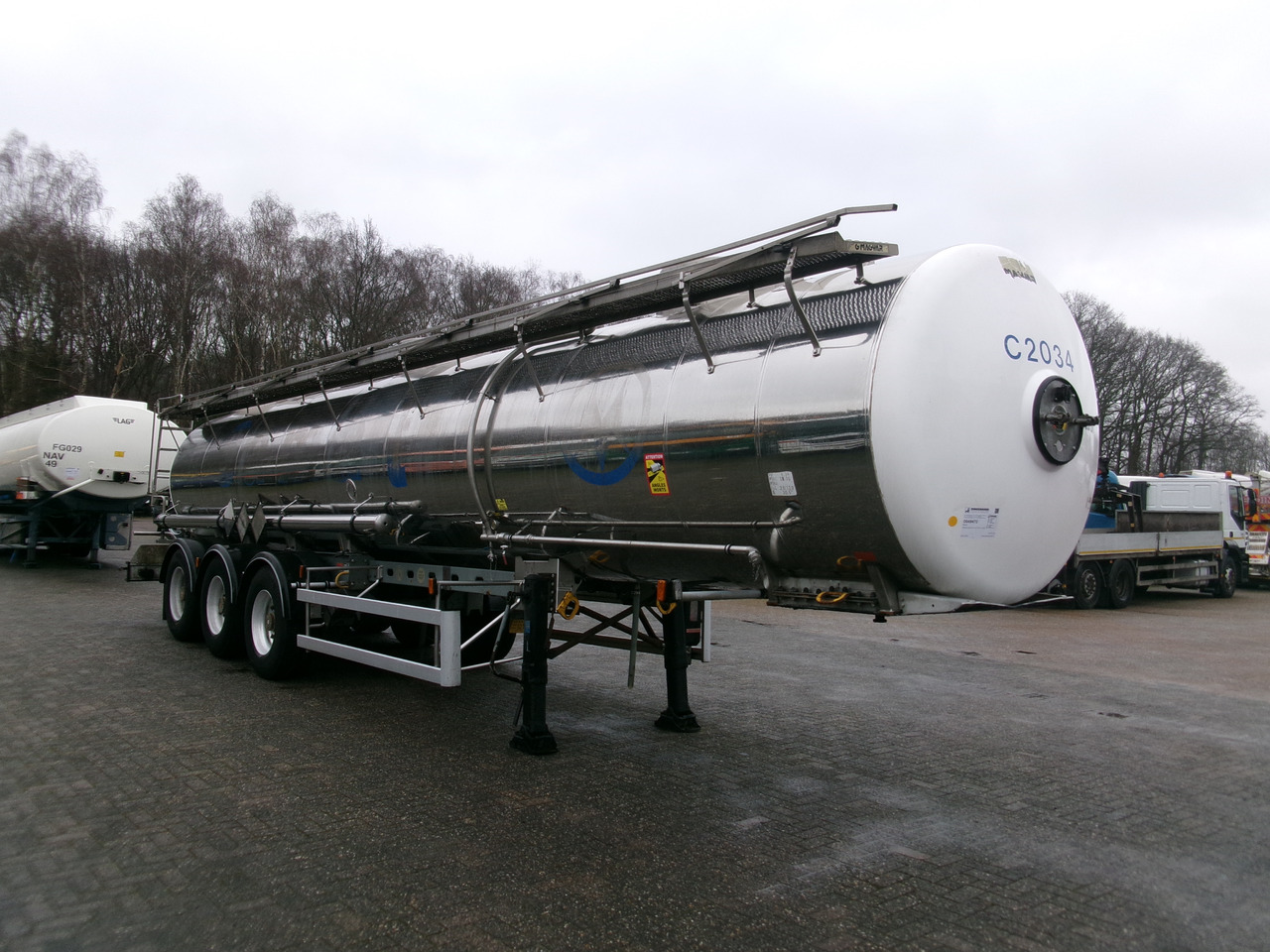 Naczepa cysterna dla transportowania chemikaliów Magyar Chemical tank inox 22.5 m3 / 1 comp ADR 29-05-2024: zdjęcie 2