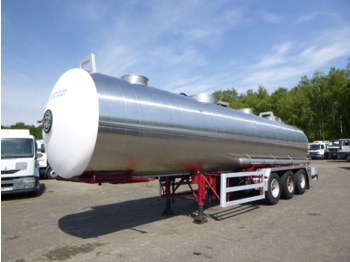 Naczepa cysterna dla transportowania chemikaliów Magyar Chemical tank inox 30 m3 / 1 comp: zdjęcie 1