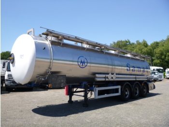 Naczepa cysterna dla transportowania chemikaliów Magyar Chemical tank inox 30 m3 / 1 comp + pump: zdjęcie 1