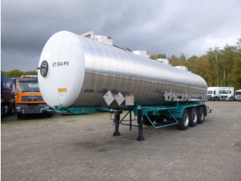 Naczepa cysterna dla transportowania chemikaliów Magyar Chemical tank inox 32 m3 / 4 comp ADR valid till 28/02/2022: zdjęcie 1