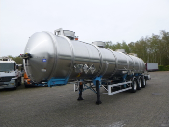 Naczepa cysterna dla transportowania chemikaliów Magyar Chemical tank inox 33.5 m3 / 3 comp: zdjęcie 1