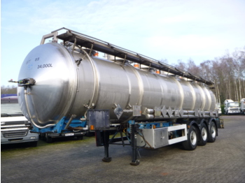 Naczepa cysterna dla transportowania chemikaliów Magyar Chemical tank inox 33.9 m3 / 5 comp: zdjęcie 1