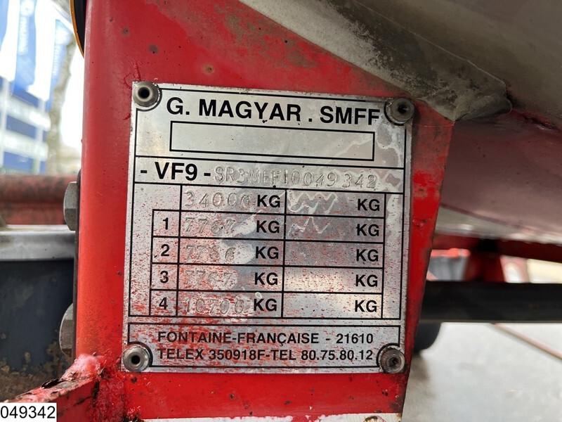 Naczepa cysterna Magyar Chemie 31000 Liter, Steel suspension: zdjęcie 5