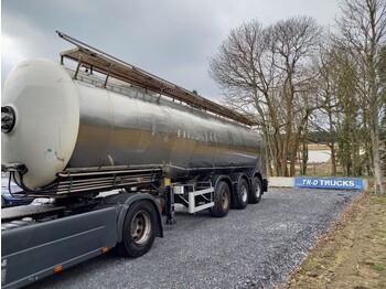 Naczepa cysterna dla transportowania mleka Magyar Tank in Edelstahl isoliert - 33900L- FOODSTUFF: zdjęcie 1