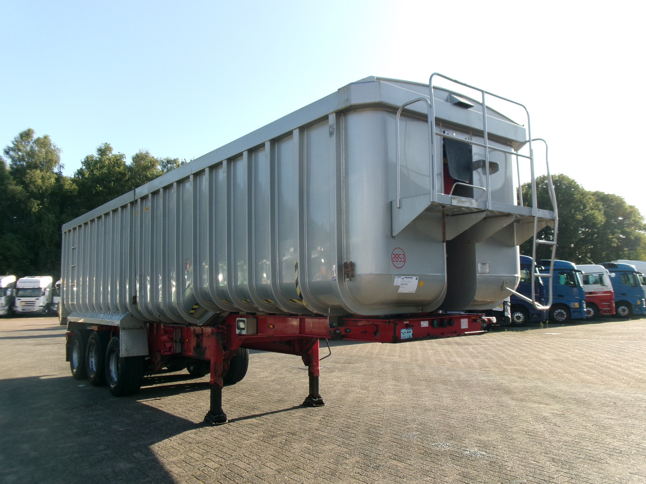 Naczepa wywrotka Montracon Tipper trailer alu 50.5 m3 + tarpaulin: zdjęcie 2