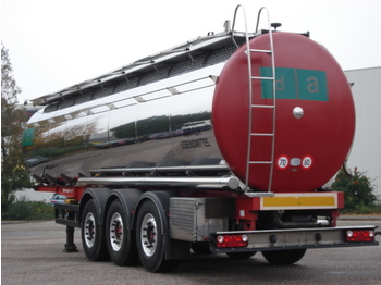 Berger Food - milk tank, 32.000 l., 4 comp., Light weight: 5.660 kg. - Naczepa cysterna