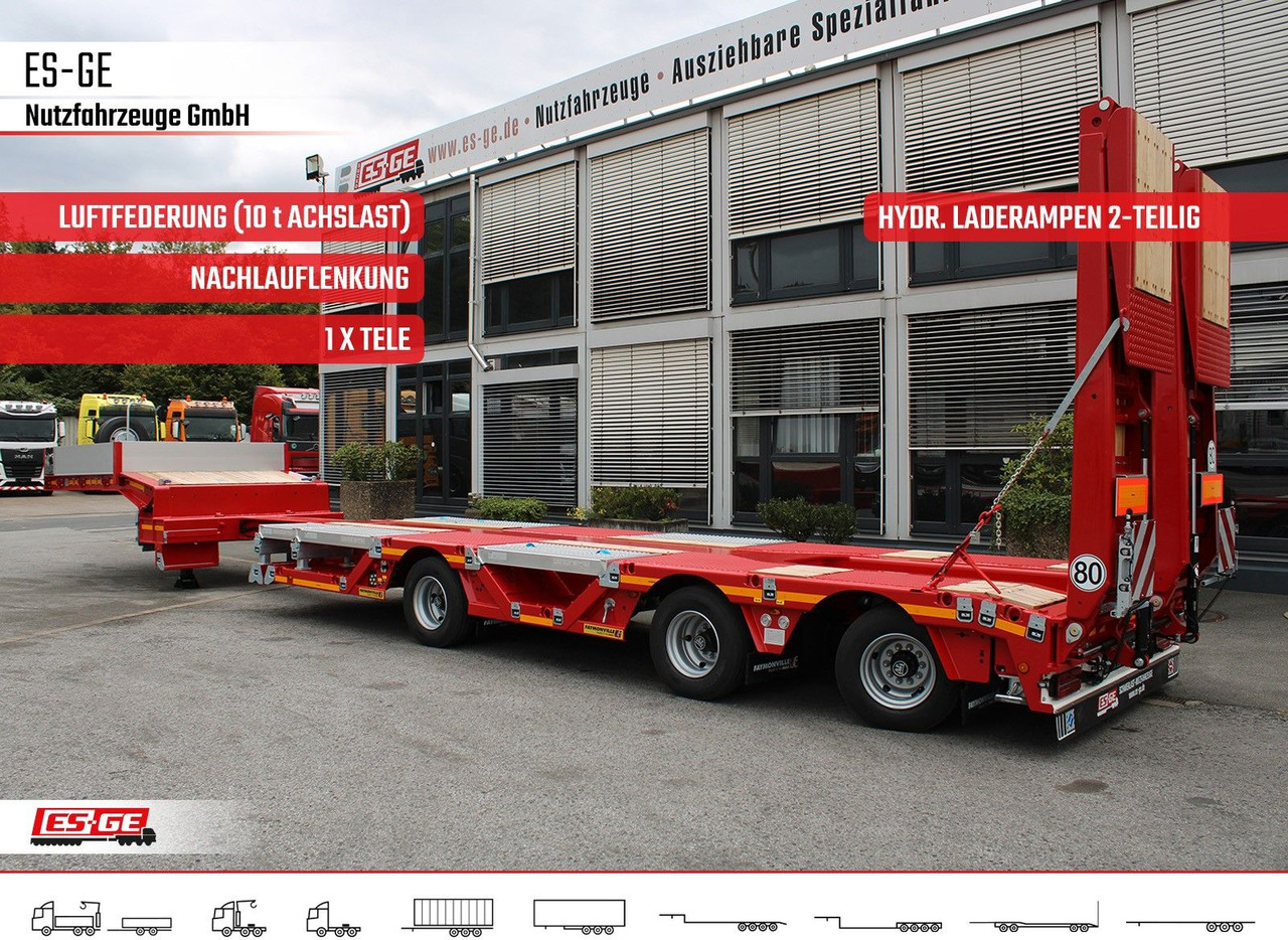 Naczepa niskopodwoziowa Faymonville Multimax Satteltieflader (1+2) - nachlaufgelenkt