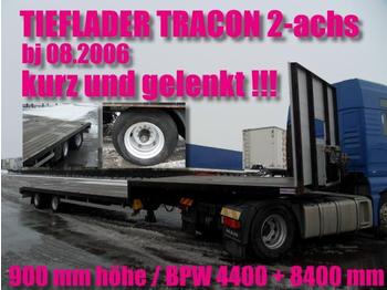  TRACON 2-achs / LENKACHSE / BPW / NL 28690 kg - Naczepa niskopodwoziowa