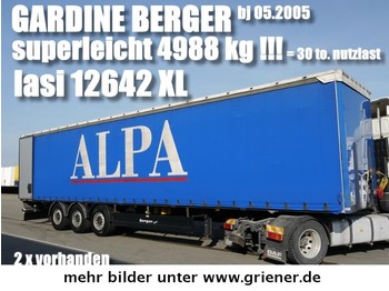  BERGER SAPL 24/ LASI XL / 4988 kg leergewicht !! - Naczepa plandeka
