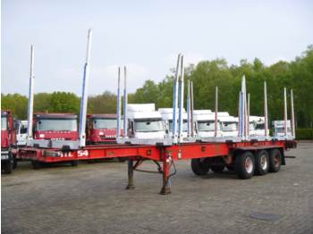 Dennison 3-axle wood trailer 13.6 m - Naczepa platforma/ Burtowa