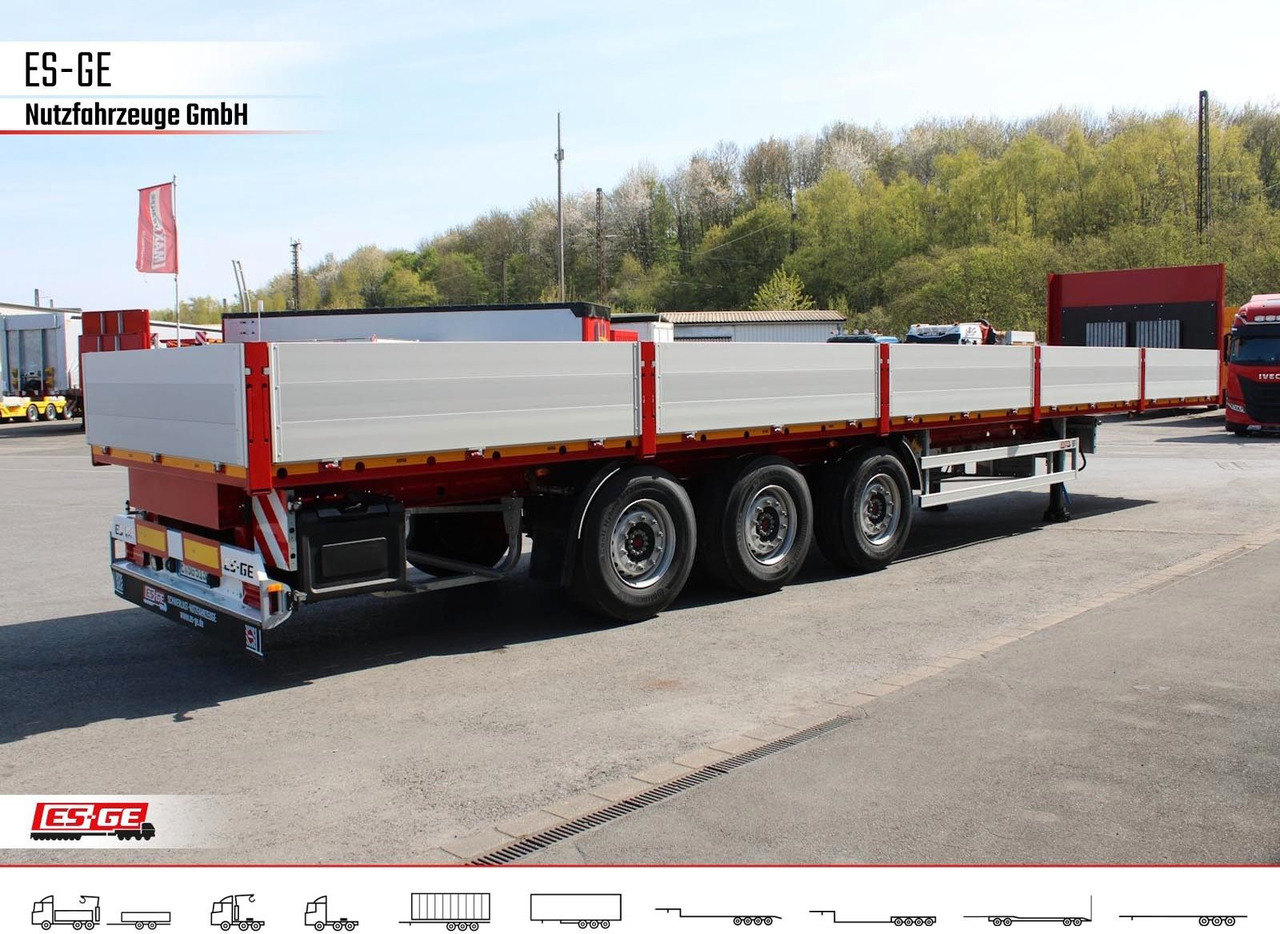 Naczepa platforma/ Burtowa ES-GE 3-Achs Sattelanhänger -Bordwände