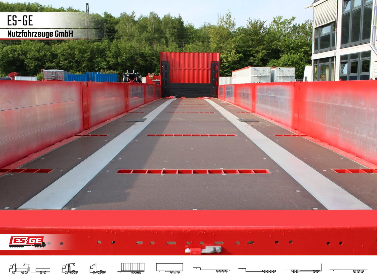 Naczepa platforma/ Burtowa Kögel Multi Chassis, verstärkt, Bordwände