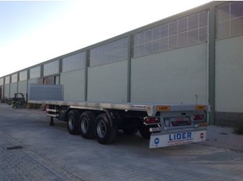 LIDER 2017 YEAR NEW MODELS containeer flatbes semi TRAILER FOR SALE (M - Naczepa platforma/ Burtowa