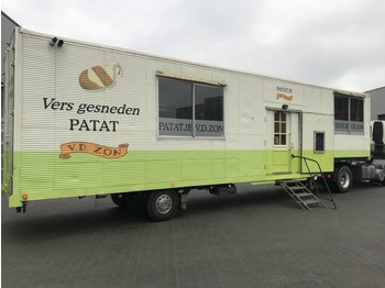 Netam-Fruehauf Foodtruck / Mobiel Cafetaria -Lunchroom / Food Truck (B/E rijbewijs) inclusief DAF trekker - Naczepa zamknięte nadwozie