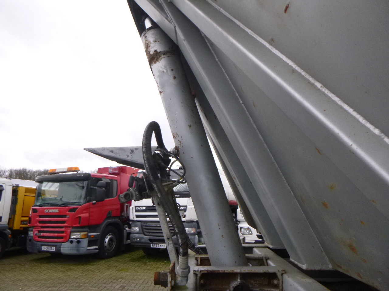 Naczepa wywrotka Robuste Kaiser Tipper trailer steel 24 m3 + tarpaulin: zdjęcie 11