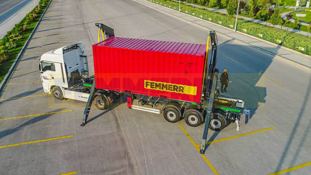 Naczepa kontenerowiec/ System wymienny dla transportowania pojemników STU TRAILERS ELIF / SIDE LIFTER: zdjęcie 8