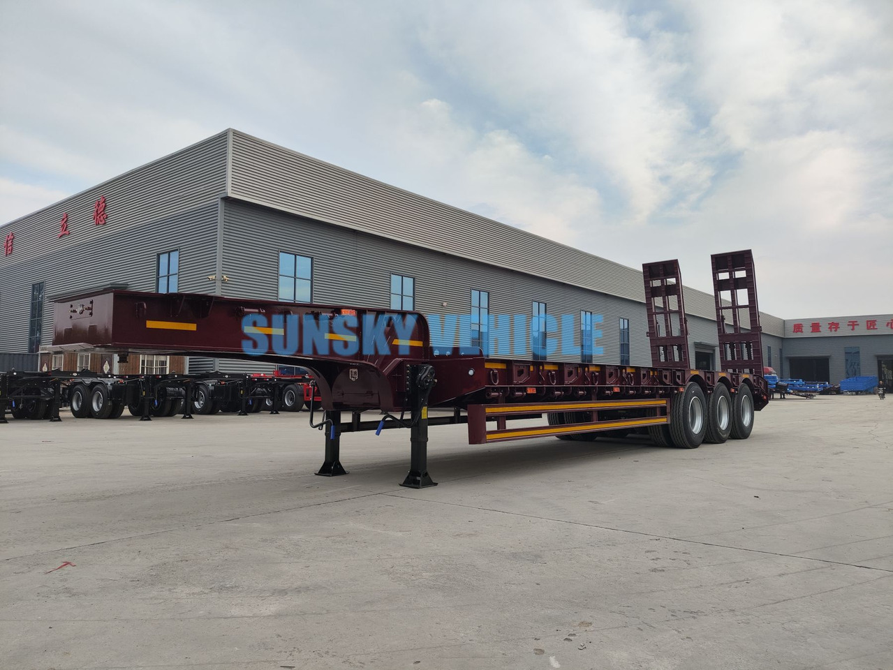 Nowy Naczepa niskopodwoziowa dla transportowania ciężkiego sprzętu SUNSKY 3-Axle 30Ton lowbed semi-trailer: zdjęcie 14