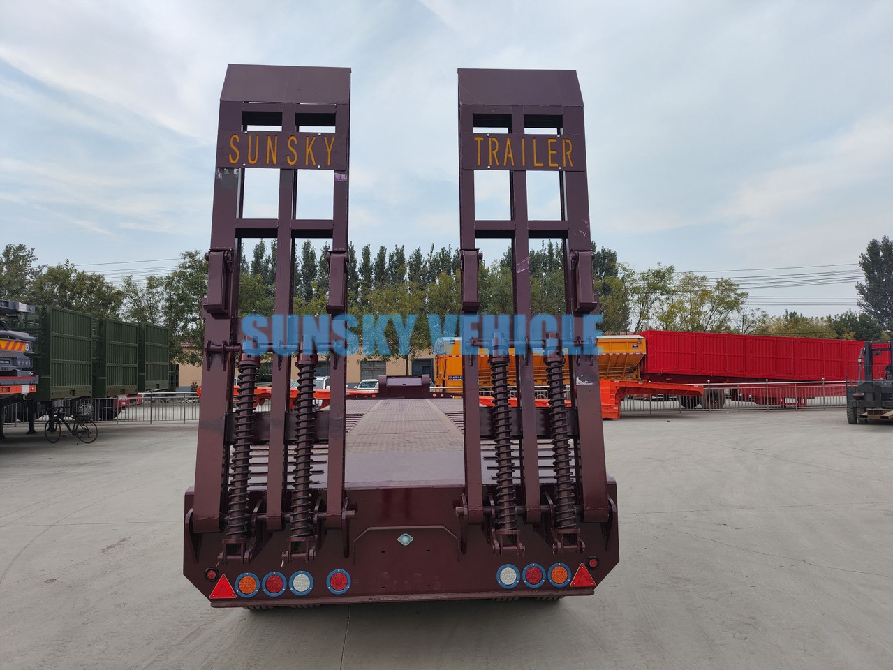Nowy Naczepa niskopodwoziowa dla transportowania ciężkiego sprzętu SUNSKY 3-Axle 30Ton lowbed semi-trailer: zdjęcie 12