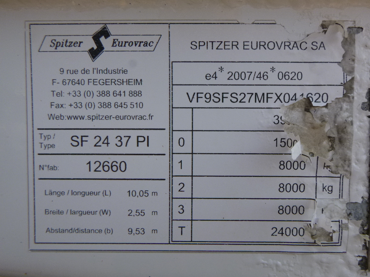 Naczepa silos dla transportowania mąki Spitzer Powder tank alu 37 m3: zdjęcie 29