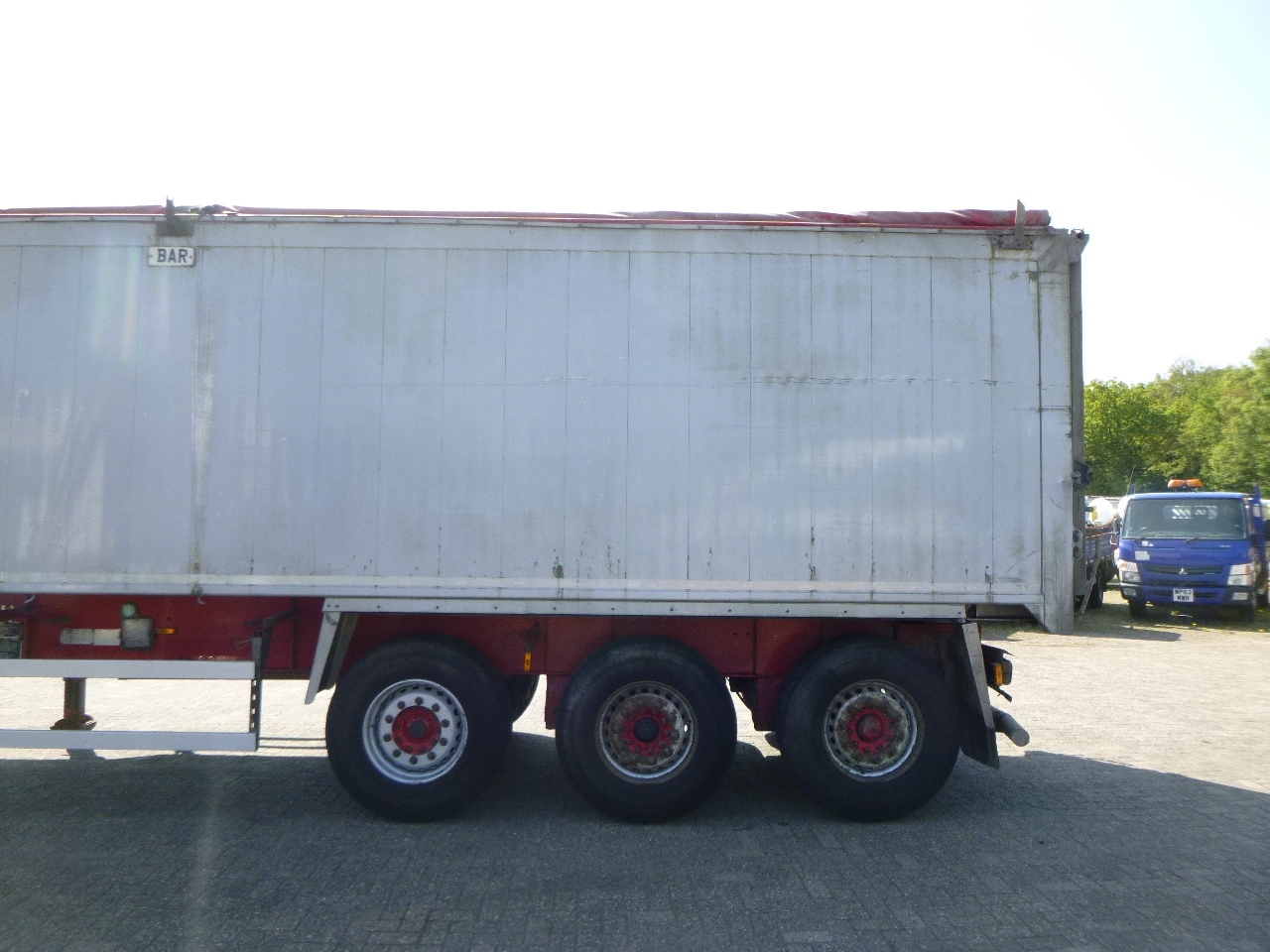 Naczepa wywrotka Wilcox Tipper trailer alu 55 m3 + tarpaulin: zdjęcie 5
