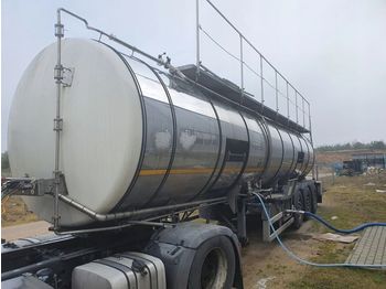 Naczepa cysterna dla transportowania żywności XZ PROWAM-BPW beer tanker: zdjęcie 1
