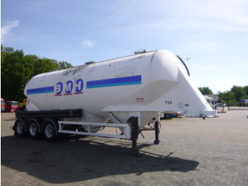 Naczepa silos dla transportowania mąki ZVVZ Powder tank alu 40 m3 / 1 comp: zdjęcie 2
