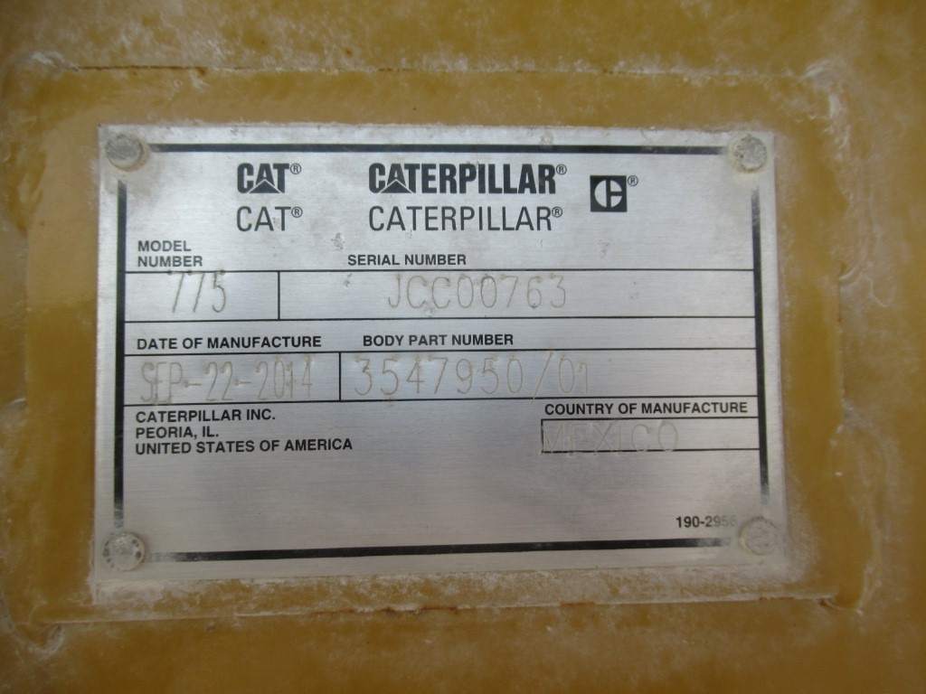 Wymienne nadwozie do wywrotki Caterpillar 775G -: zdjęcie 7