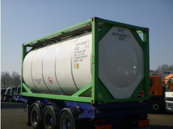 Kontener zbiornikowy, Naczepa Danteco Food tank container inox 20 ft / 25 m3 / 1 comp: zdjęcie 3