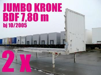 Krone WECHSELBRÜCKE PLATEAU JUMBO 7,80 2 x - Nadwozie wymienne/ Kontener