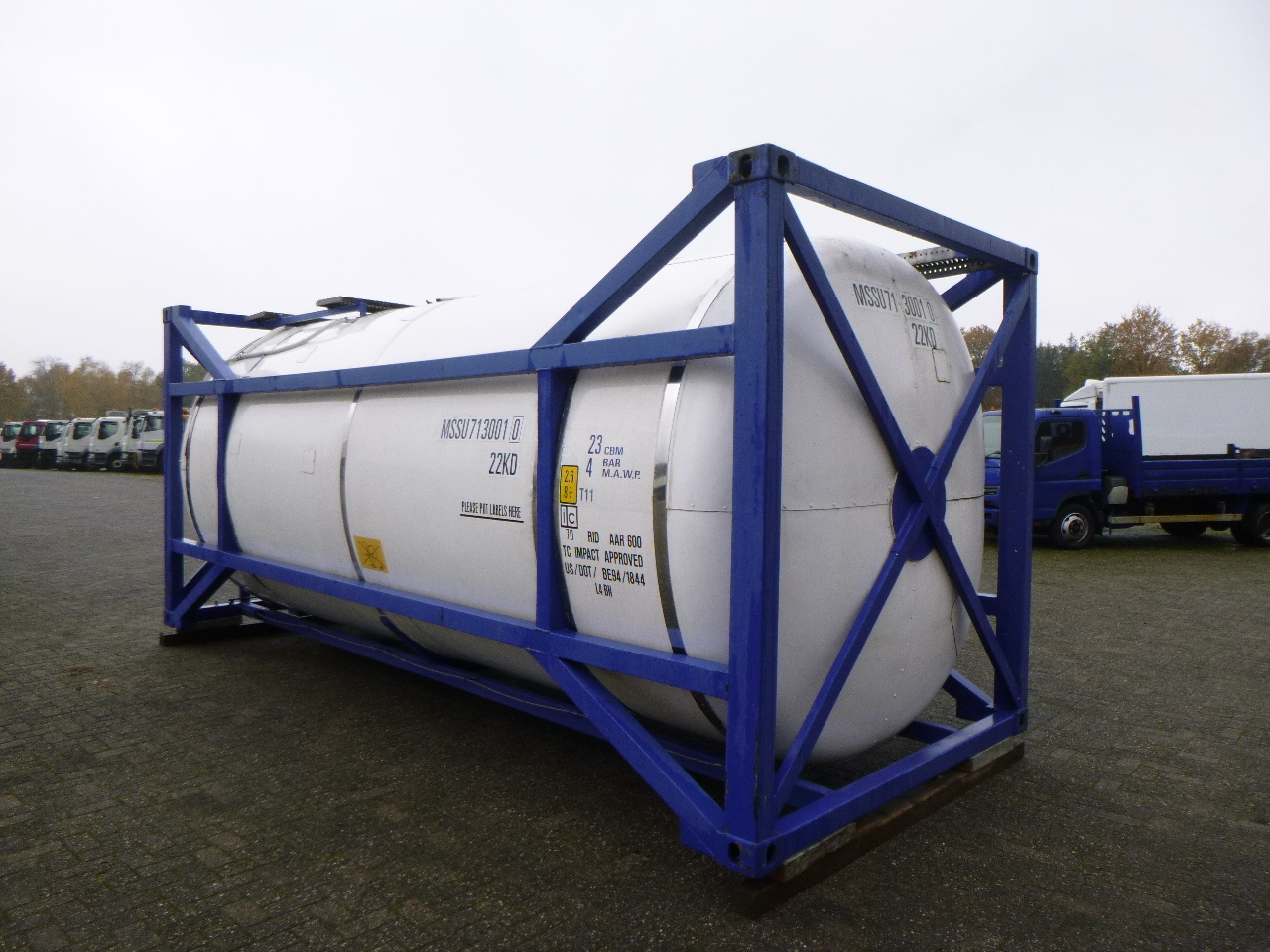 Kontener zbiornikowy, Naczepa M Engineering Chemical tank container inox 20 ft / 23 m3 / 1 comp: zdjęcie 3