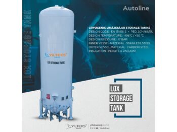Nowy Zbiornik magazynowy dla transportowania gazu YILTEKS Cryogenic Tanks - LIN,LOX,LAR,LCO2: zdjęcie 1
