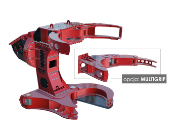 Nowy Chwytak do Maszyn budowlanych DEMOQ DPW250  Wood shear 610kg: zdjęcie 2