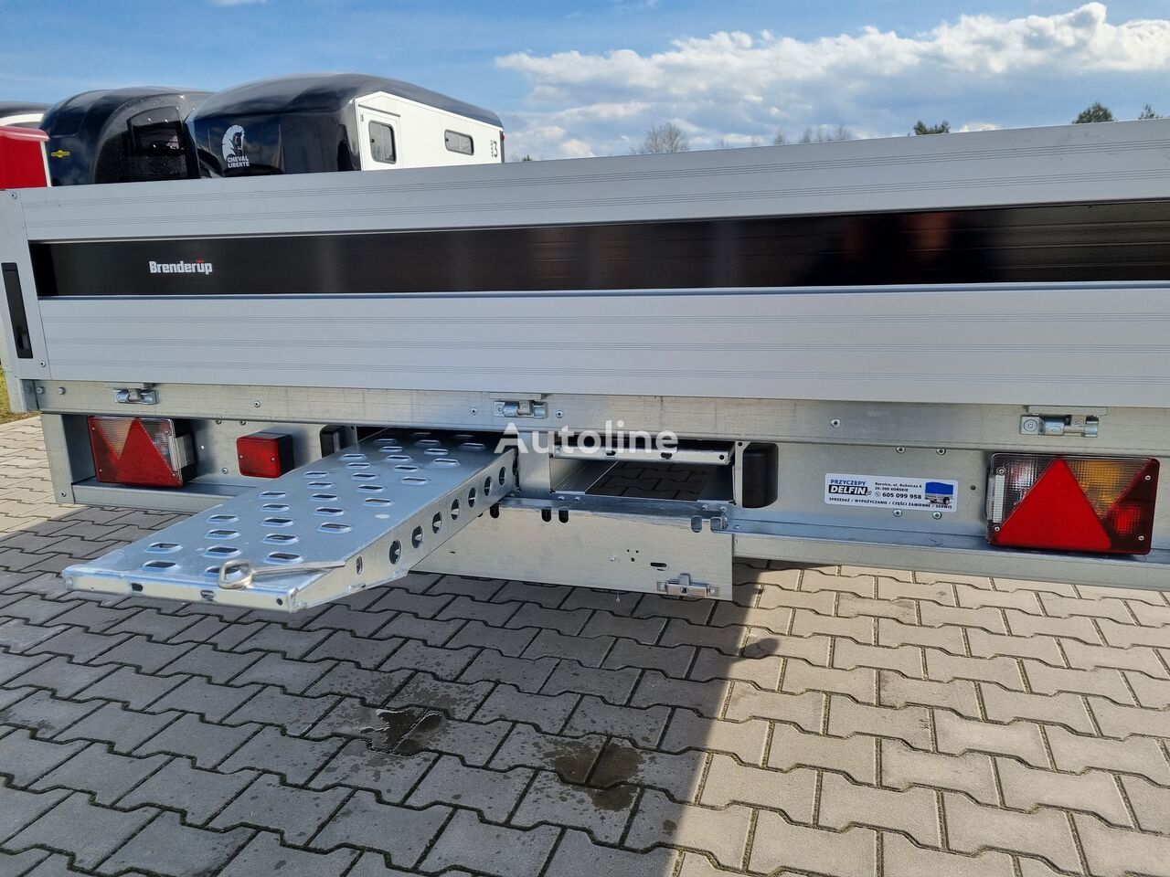Nowy Przyczepa platforma/ Skrzyniowa Brenderup 5520 WATB 3,5T GVW 517x204 cm 5m long trailer platform: zdjęcie 22
