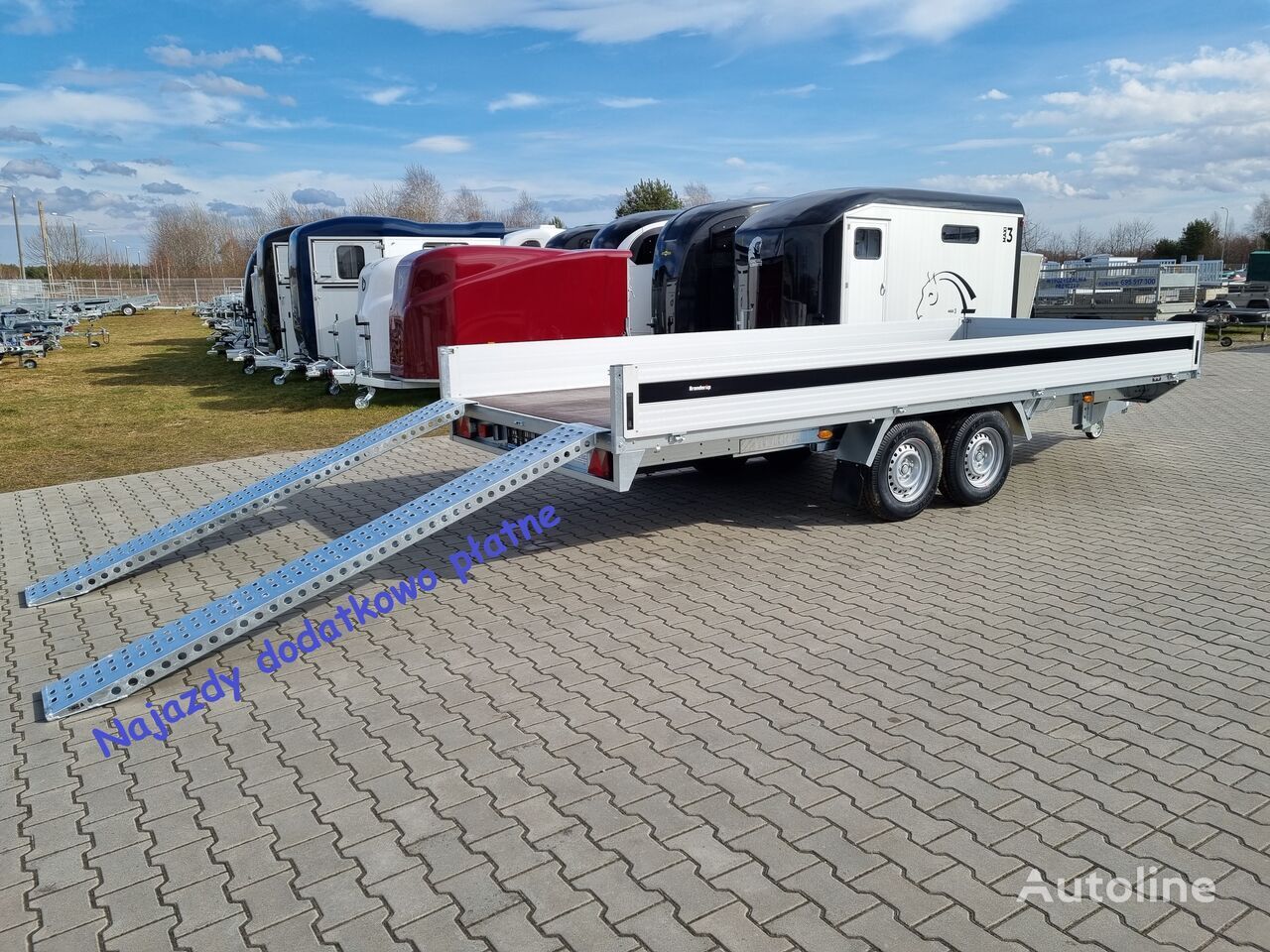 Nowy Przyczepa platforma/ Skrzyniowa Brenderup 5520 WATB 3,5T GVW 517x204 cm 5m long trailer platform: zdjęcie 24