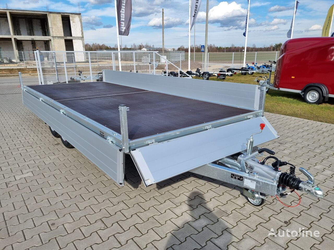 Nowy Przyczepa platforma/ Skrzyniowa Brenderup 5520 WATB 3,5T GVW 517x204 cm 5m long trailer platform: zdjęcie 20