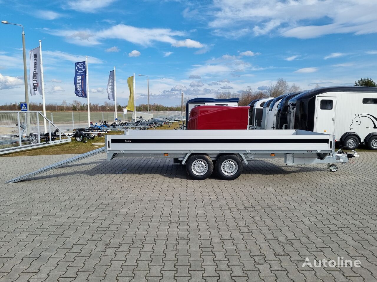 Nowy Przyczepa platforma/ Skrzyniowa Brenderup 5520 WATB 3,5T GVW 517x204 cm 5m long trailer platform: zdjęcie 25