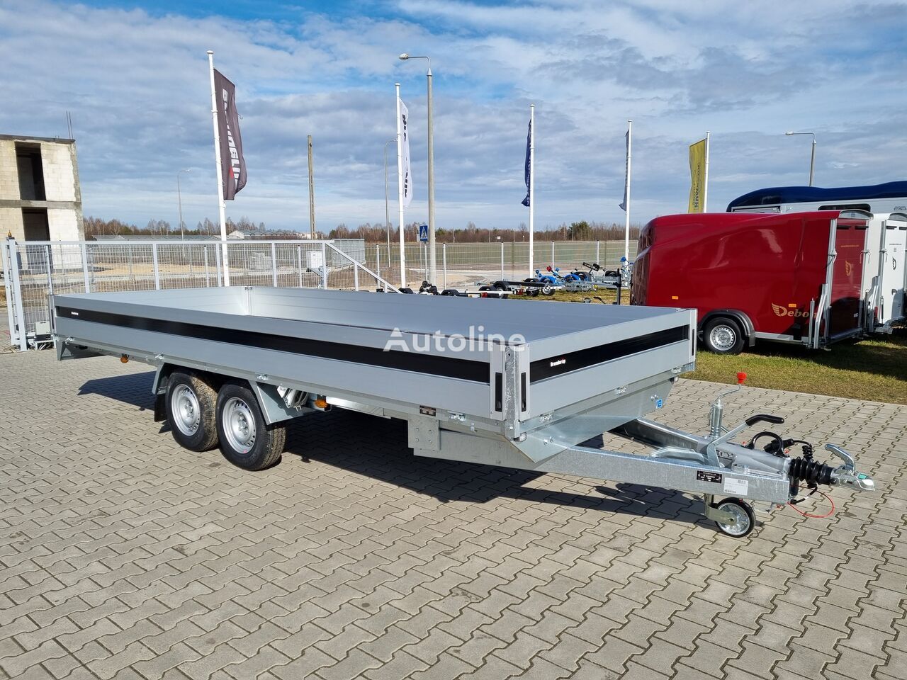Nowy Przyczepa platforma/ Skrzyniowa Brenderup 5520 WATB 3,5T GVW 517x204 cm 5m long trailer platform: zdjęcie 2