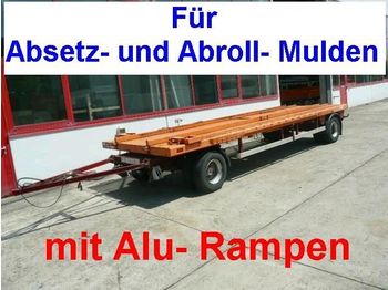 Przyczepa niskopodwoziowa dla transportowania ciężkiego sprzętu Hoffmann ESCHERSHSN. 2 Achs Anhänger für Abroll, A: zdjęcie 1