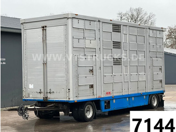 Ka-Ba 4.Stock Anhänger Aggregat, Tränke, Hubdach  - Przyczepa do przewozu zwierząt