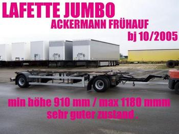 Ackermann LAFETTE JUMBO 910 - 1180 mm zwillingsbereift 2 x - Przyczepa kontenerowiec/ System wymienny